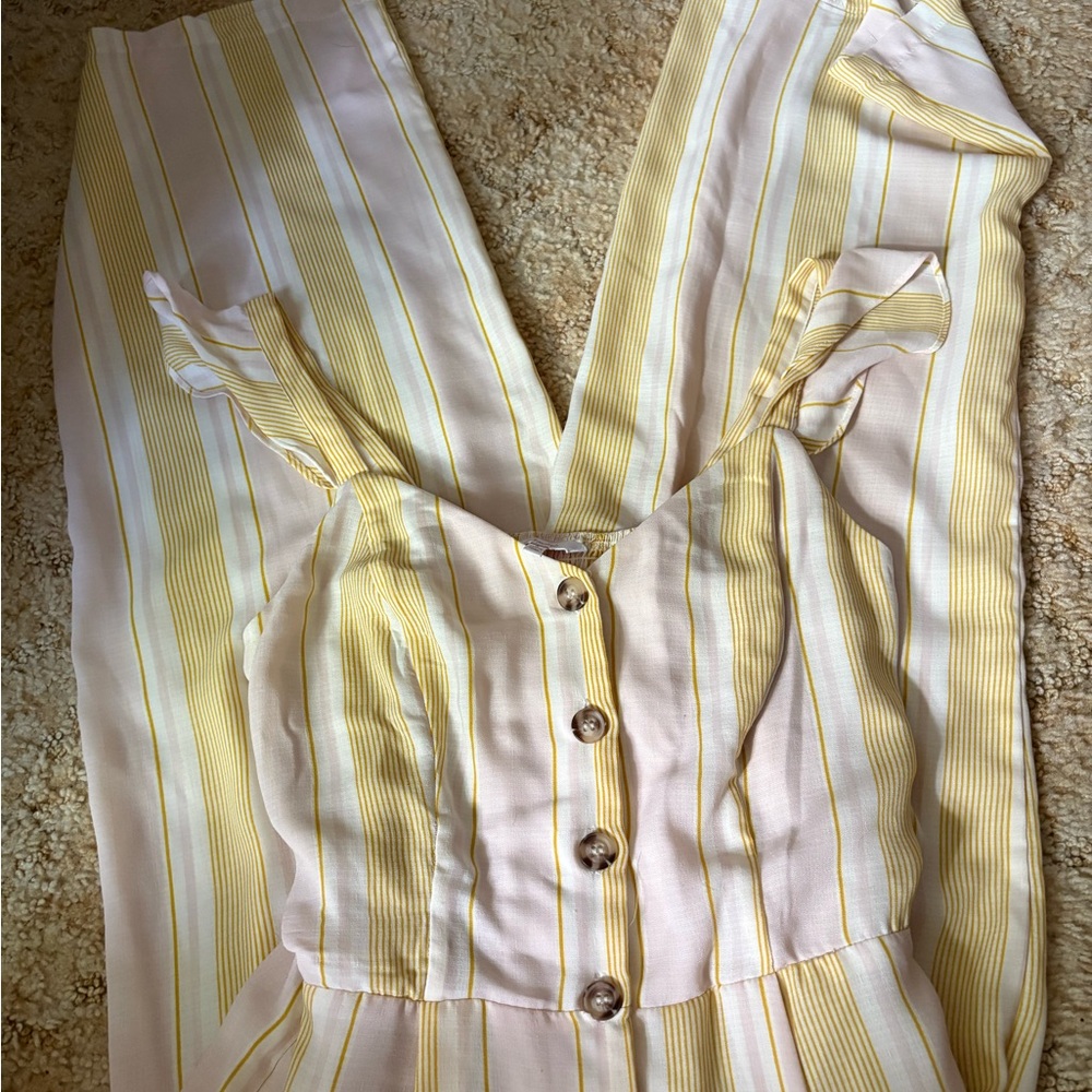 Pink and Yellow Jumpsuit
